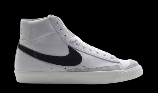 Nike Blazer Mid ’77 Vintage – Clean White with Black Swoosh