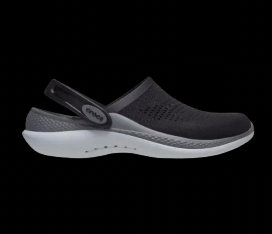Crocs LiteRide 360 Clog – Dual-Tone Black & Grey